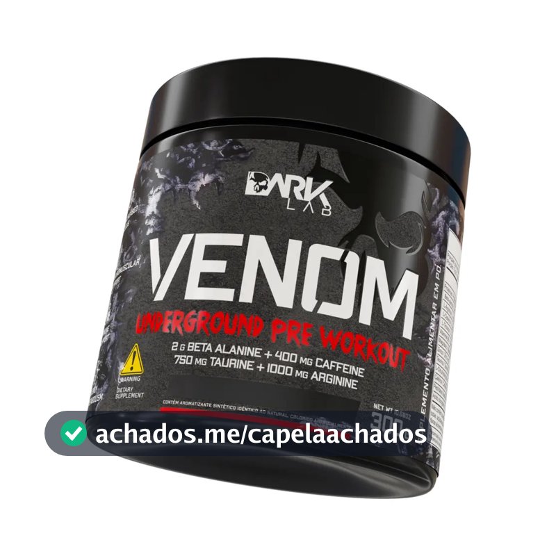 Pre Treino Venom Underground 300g Frutas Vermelhas - Dark Lab