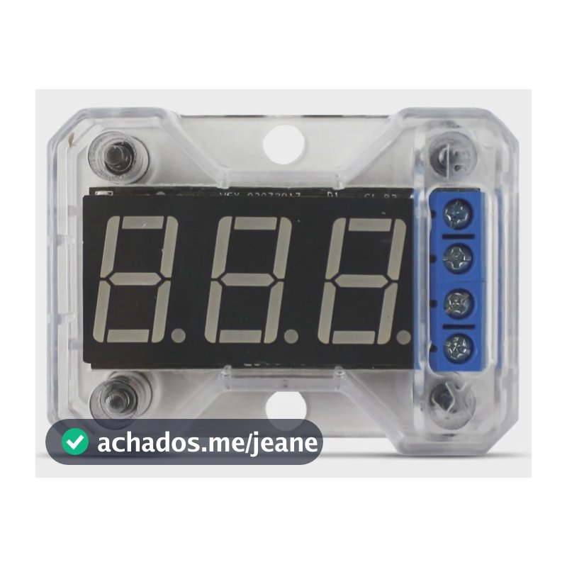 Voltímetro Vex-1 Banda Medidor Digital Expert Led Azul Novo