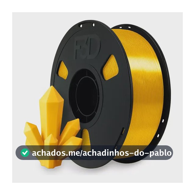 Filamento Pla Premium Silk Dourado Impressora 3d F3d 1kg Dourado