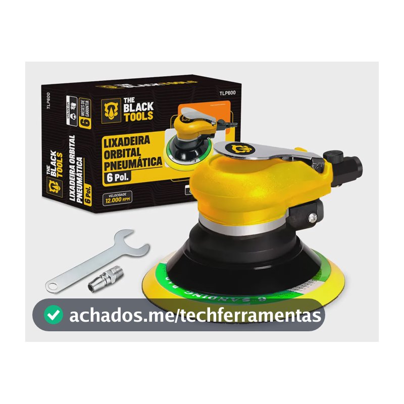 Lixadeira Pneumática Rokit Roto Orbital 6 Roquite Hookit