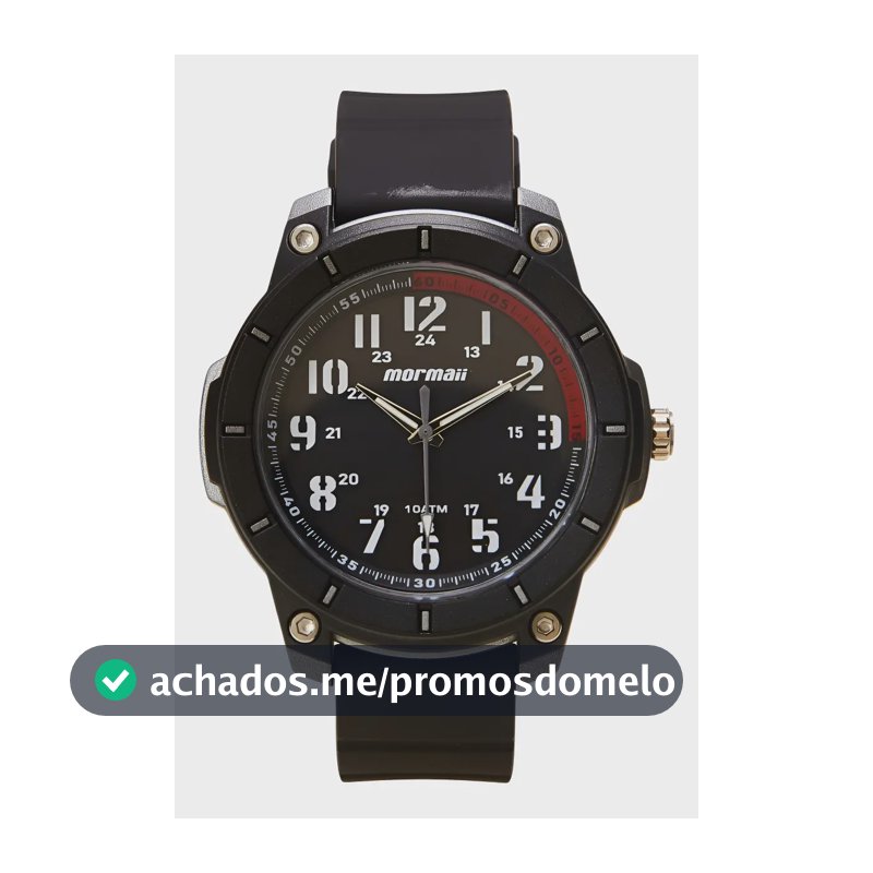 Relógio Masculino Casual Mo2035LG/8r cor Preto Mormaii