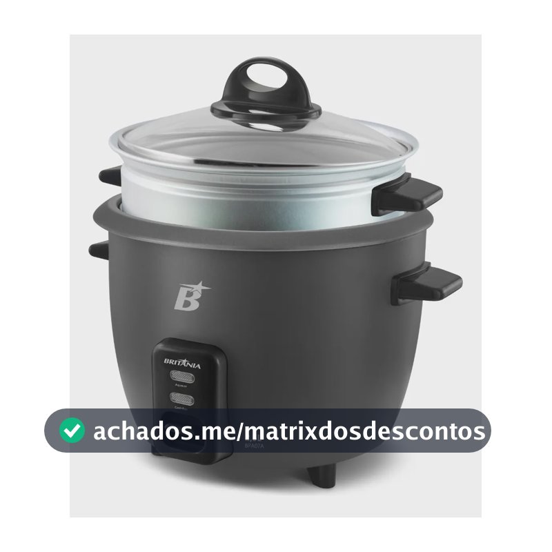 Panela elétrica multifuncional britânia Bpa07 500w Preto 60