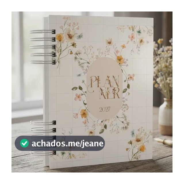 Planner Inspire 2027 Feminino Visão Semanal Box Vi Art's