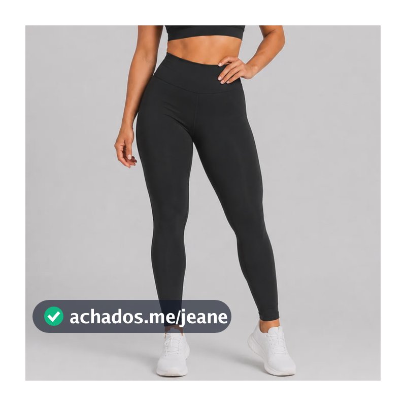 Calça Legging Feminina Cintura Alta Flanelada Treino Fitness