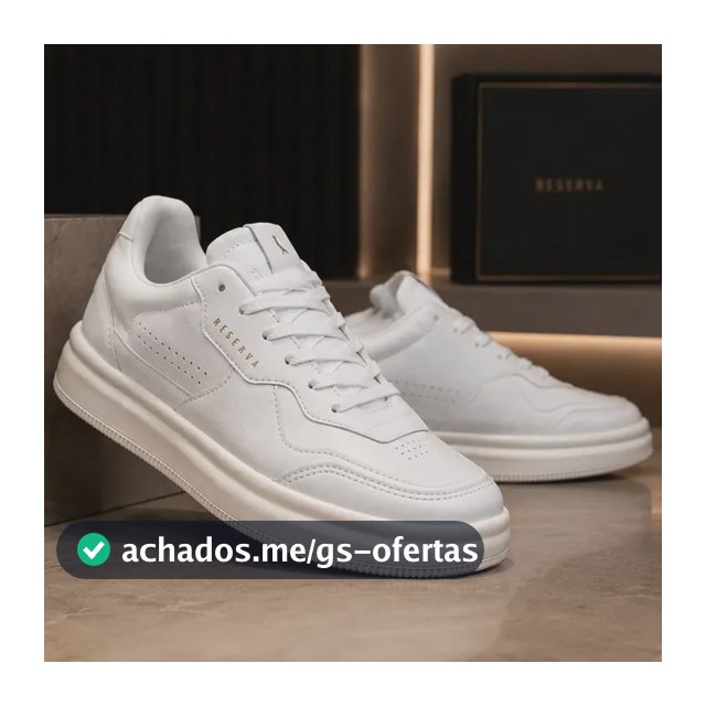 Tênis Reserva Troy Masculino Original - Conforto E Estilo Branco Liso 41 Br