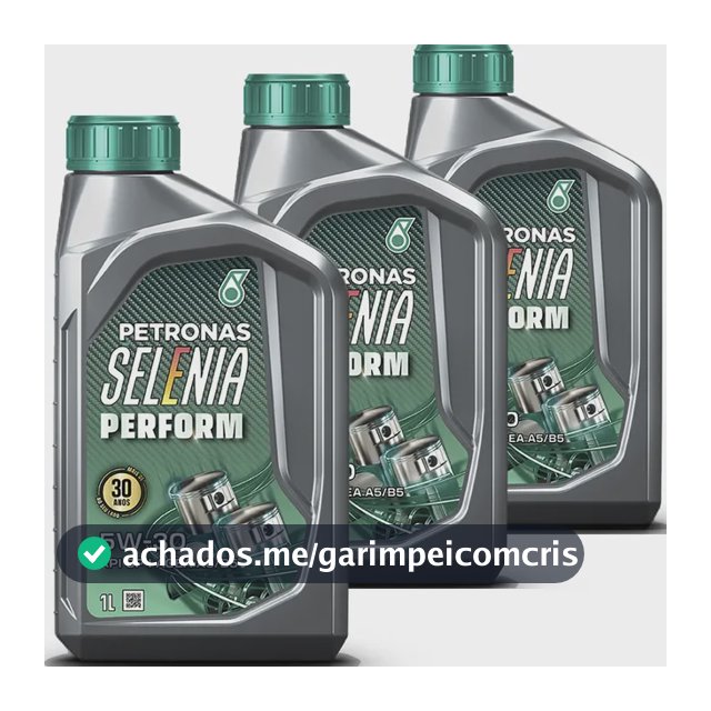Kit 3 Litros De Oleo Petronas Selenia Perform 5w30 Sintetico