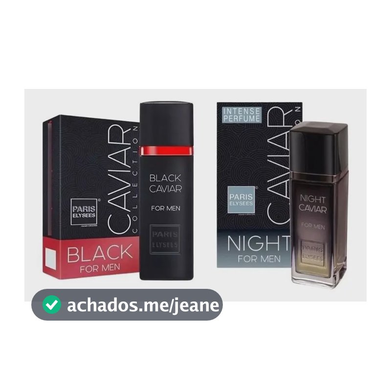 Kit Paris Elysees Black & Night Caviar Edt - 100 Ml
