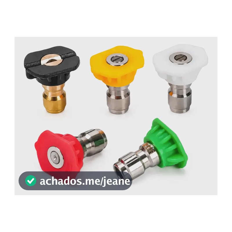 Kit 5 Bicos Engate Rápido Lavadora Alta Pressão