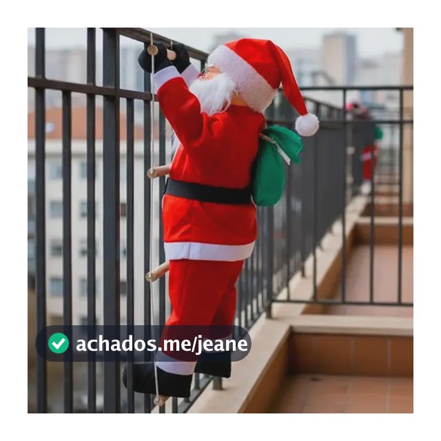 Boneco Papai Noel Grande 90cm Subindo Escada Enfeite Natal