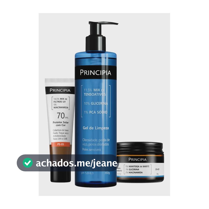 Principia Kit Protetor Cor 7.0 + Limpeza Suave + Hidrata