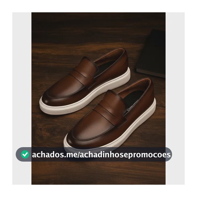 Sapato Masculino Mocassim Loafer Couro Casual Comfort Luxo