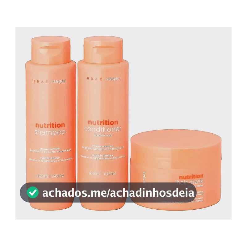 Kit Brae Para Nutrição Linha Braé Stages Nutrition - 3 Itens