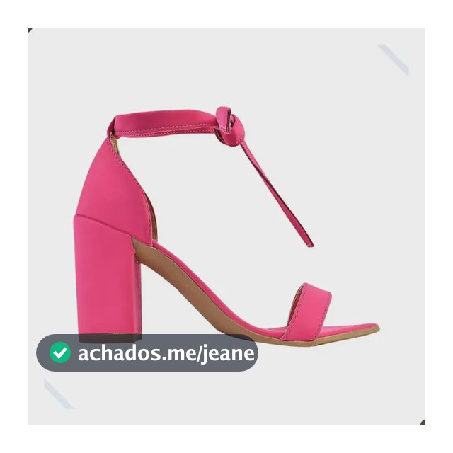 Sandália Salto Alto Grosso Amarração
