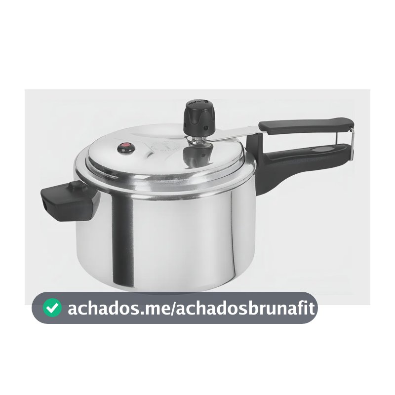 Aluminio Fort-lar Panela De Pressao Pequena 2,5 Litros Polida Cor Alumínio