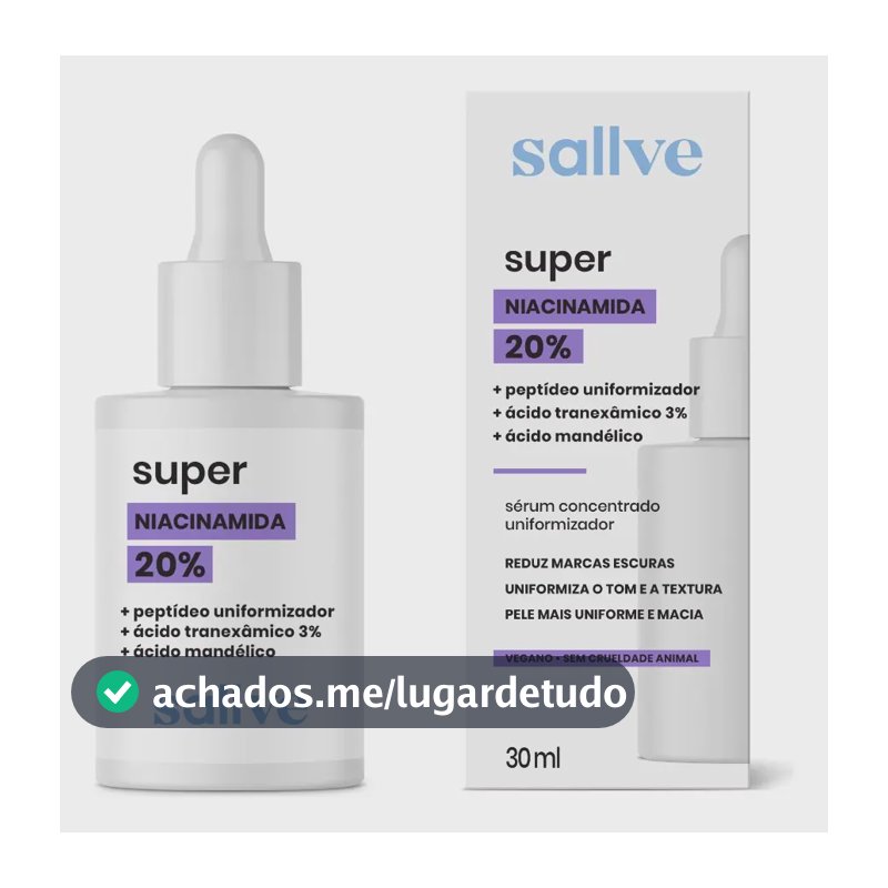 Sérum Facial Super Niacinamida 20% 30ml Sallve