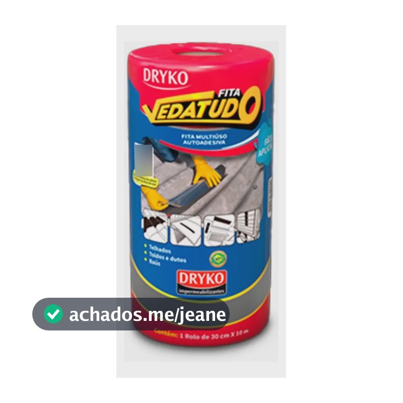 Fita Asfáltica Auto Adesiva Aluminizada FVD30 30 Cm X 10 M