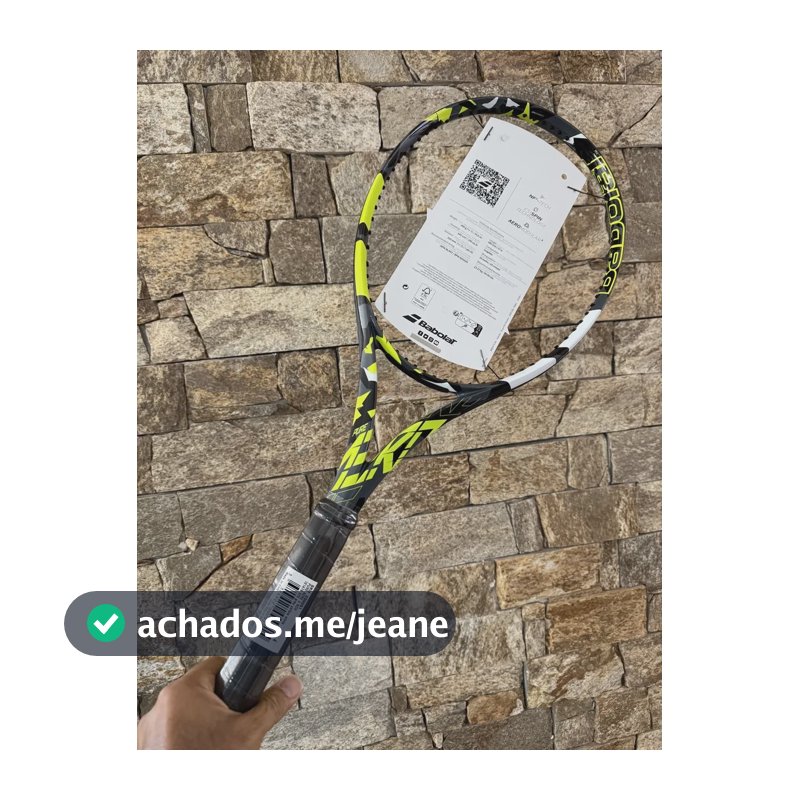Raquete De Tênis Babolat Pure Aero 2023 300g Tamanho L4 Amarela E Preta 4