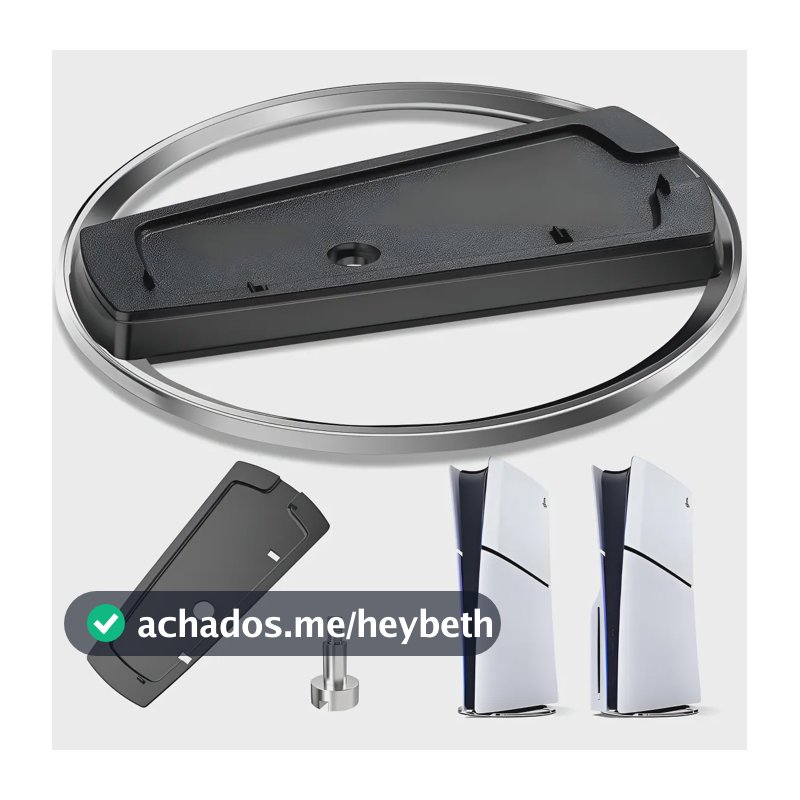 Suporte Vertical Para Consoles Playstation5 PS5 Pro, PS5 Slim e PS5