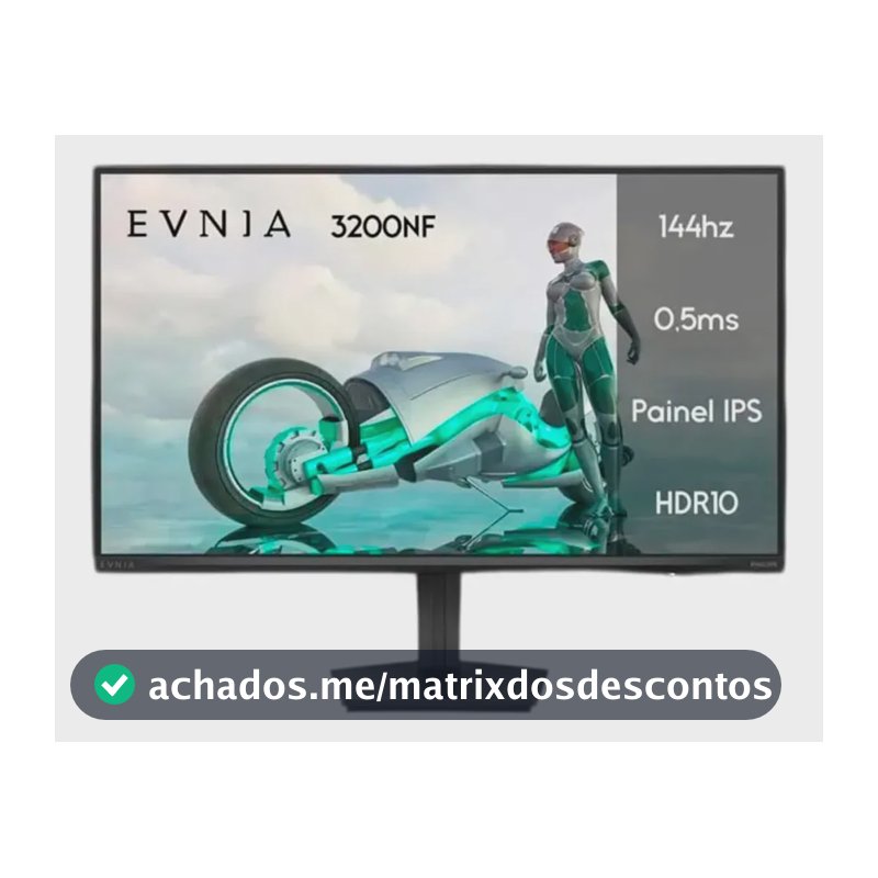 Monitor Gamer Philips Evnia 27'' Ips 144hz 0.5ms Fhd27m2n3200nf Preto 127/220v