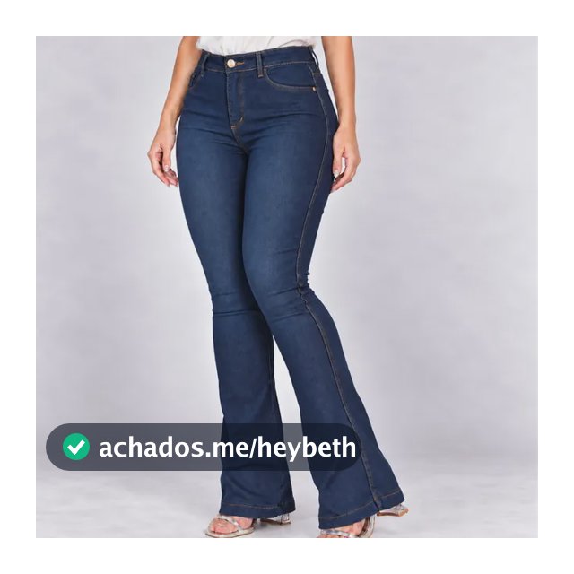 Calça Jeans Feminina Flare Cós Alto Empina Bumbum Modeladora