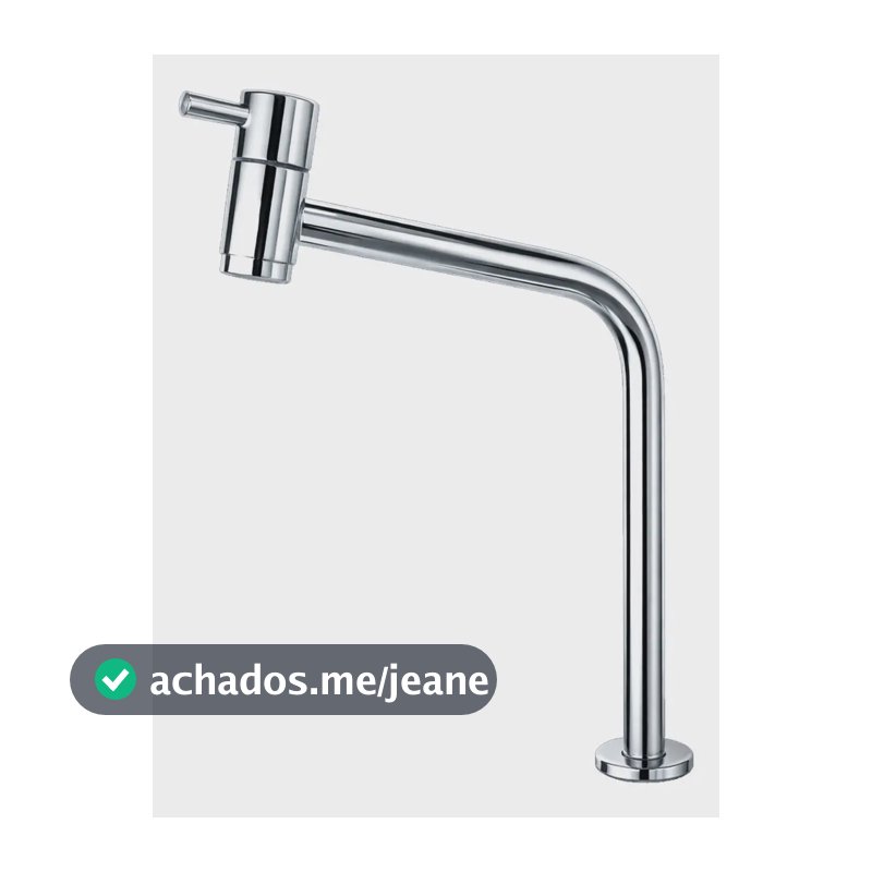 Torneira Para Banheiro Bica Alta Aço Inox Cromado Para Cuba De Apoio Ou Sobrepor Em Bancada Mesa Lavabo Acionamento Superior E Acabamento Espelhado De Alta Qualidade Agua Fria Fc-133 Via Flix