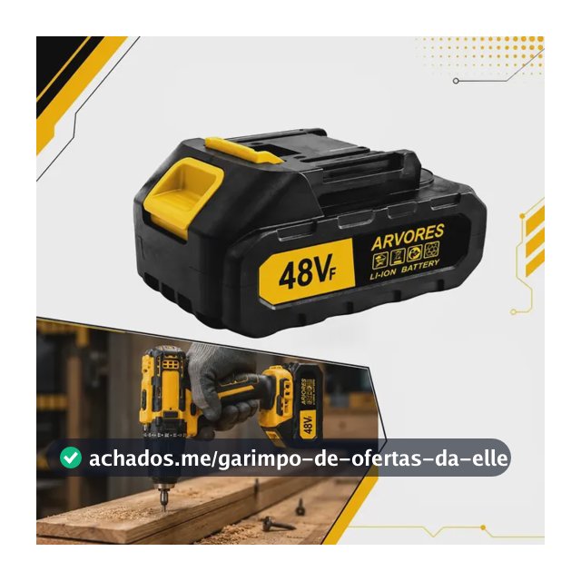 Bateria 48v Bivolt De Lítio Recarregável Para Ferramentas