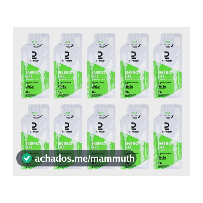 Kit 10 Unidades Energy Gel 40g Limão Decathlon Limo