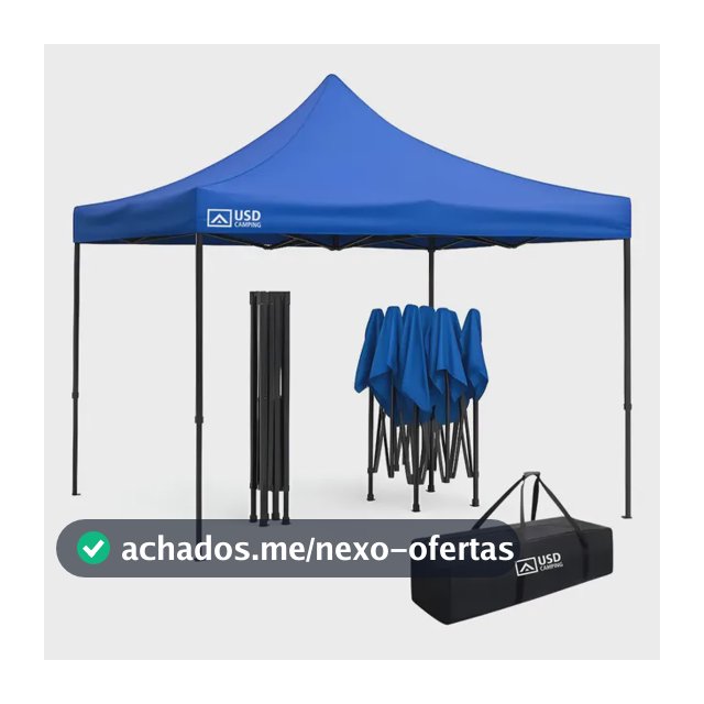 Tenda Gazebo 3x3 Sanfonado Retrátil Praia Pesca Camping C/ Bolsa De Transporte Marca Usd