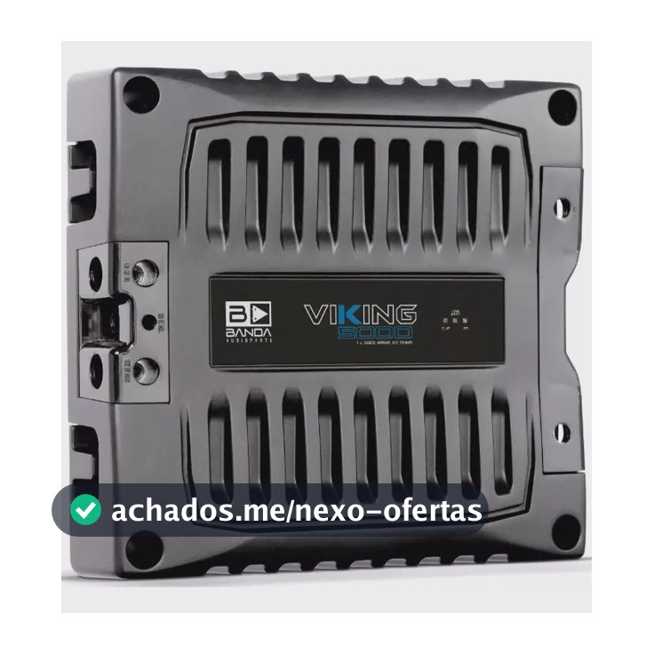 Viking 5002 Modulo Amplificador Banda 2 Ohms 1 Canal 5000w Cinza-escuro