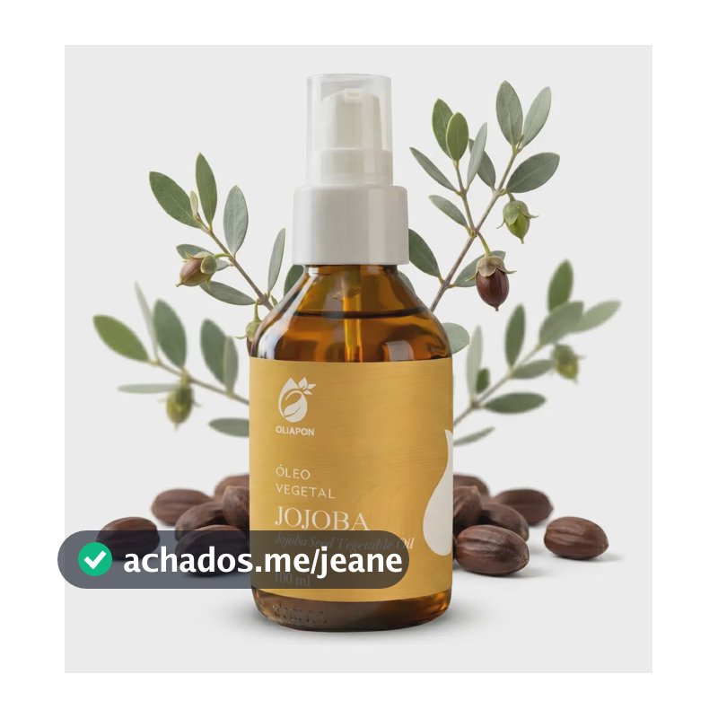 Óleo Vegetal Jojoba Puro 100ml Oliapon Crescimento Capilar