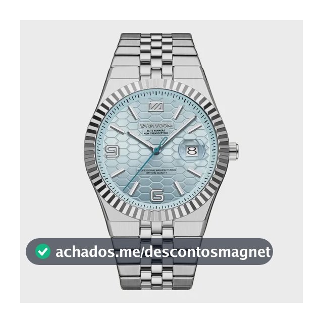 Relógio De Luxo Vavavoom Masculino Aço Inoxidável 2981