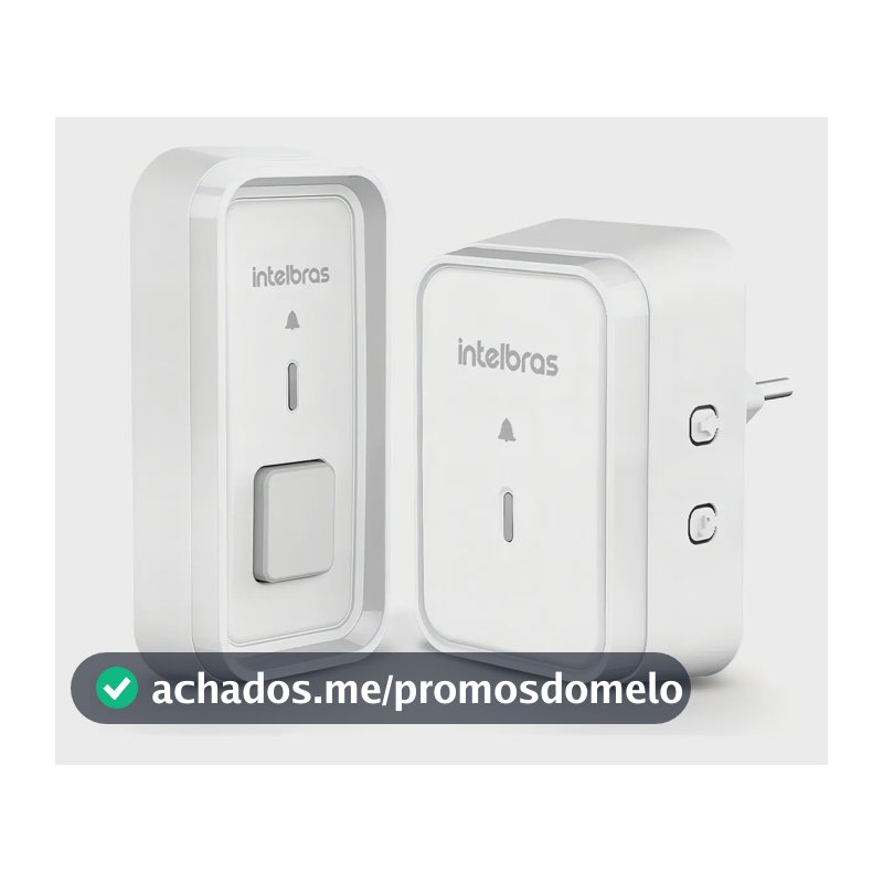 Campainha Sem Fio Intelbras Cib 101 Com Protetor 2 Entradas