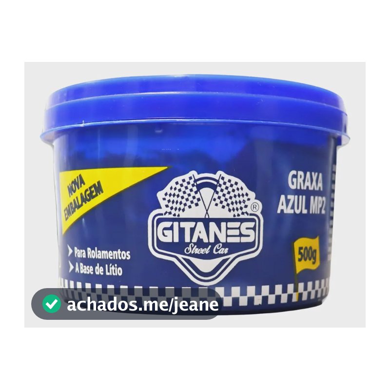 Graxa Azul 500g Para Rolamento Lubrificante Alta Temperatura
