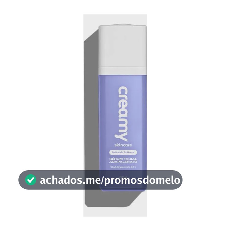 Creamy Skincare Sérum Adapalenato 0,5% 30g | Antiacne Com Retinoide Avançado, Reduz Acne, Poros Dilatados E Vermelhidão | Peles Sensíveis, Uso Noturno