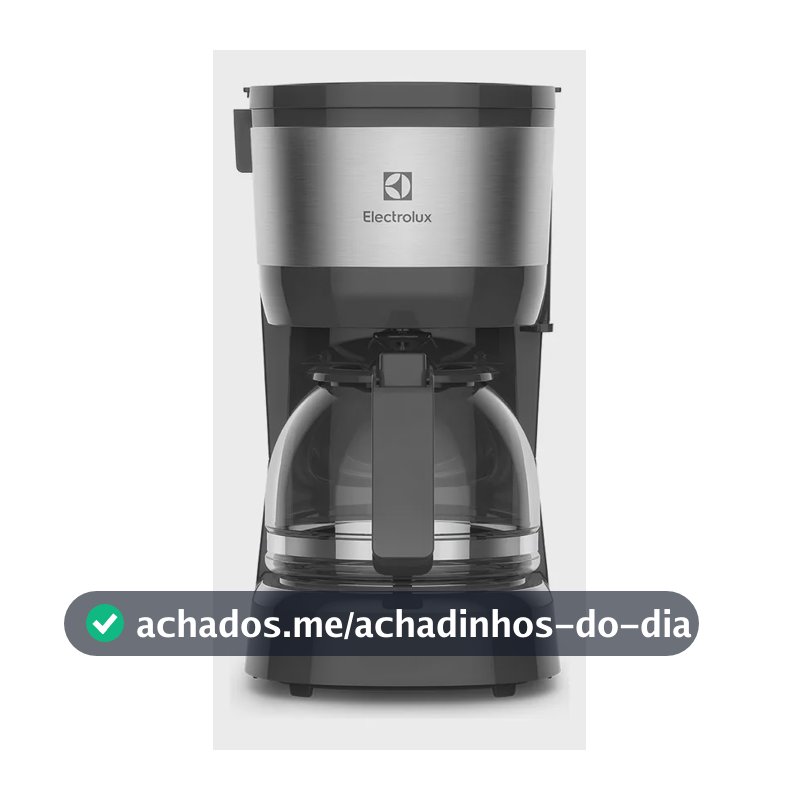 Cafeteira elétrica Electrolux inox filtro permanente removivel corta pingos capacidade 600ml 15 xicaras função manter aquecido sistema ECM10