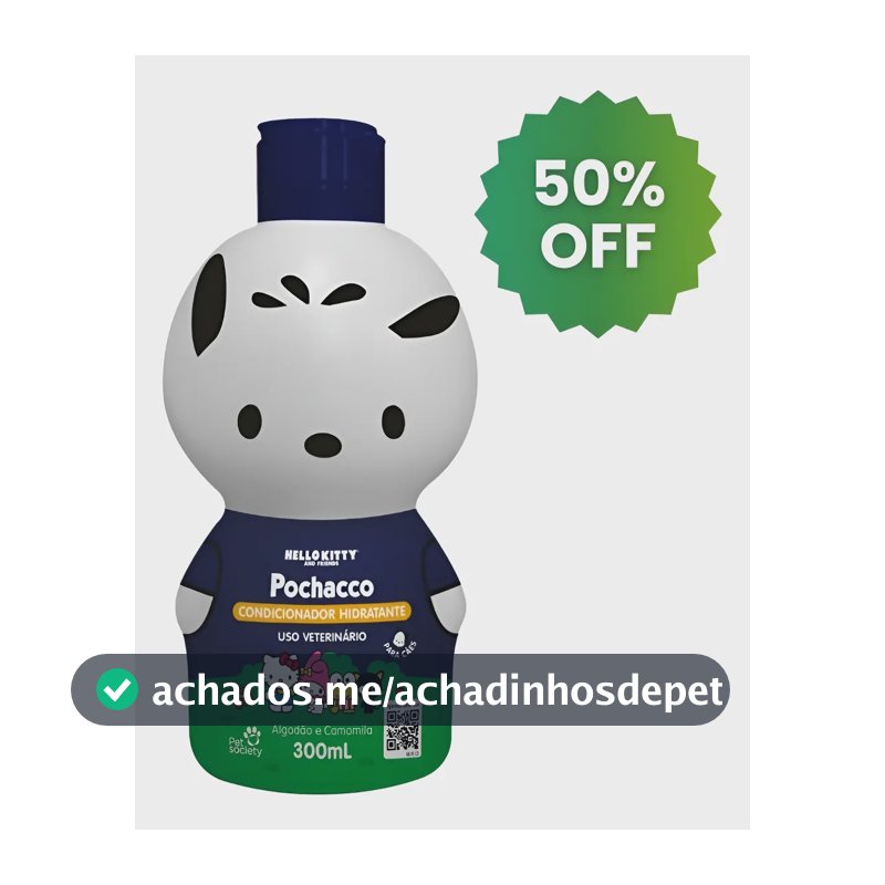 Hello Kitty Pochacco Condicionador Hidratante Pet 300ml