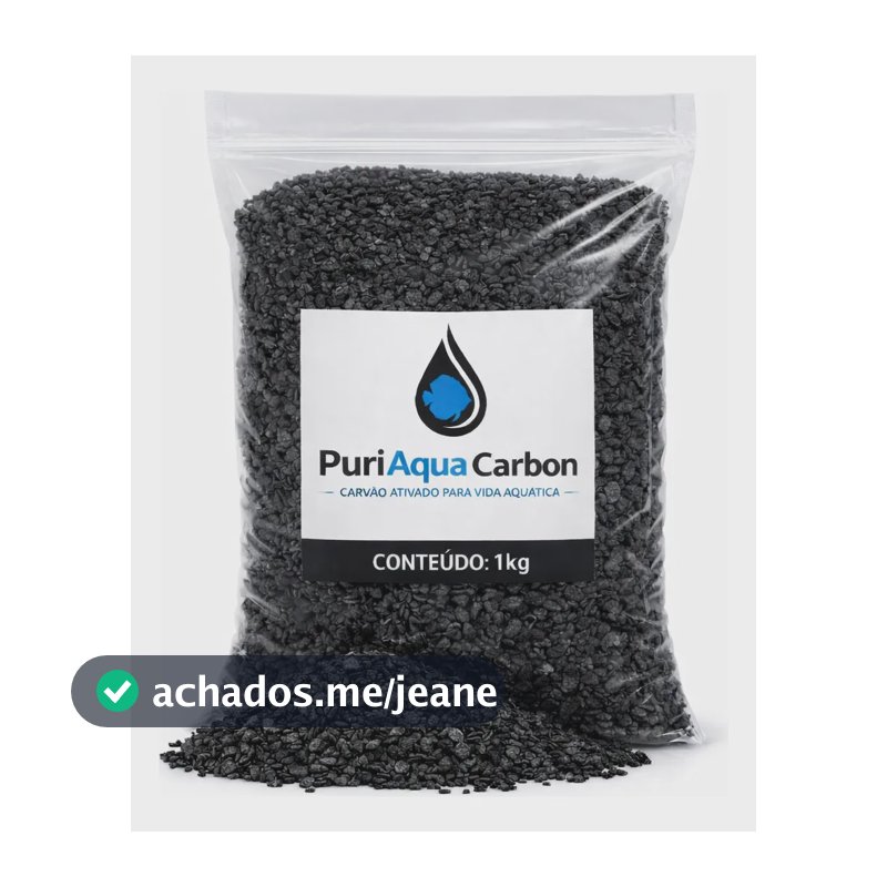 Carvão Ativado 1kg Granulado Aquários E Lagos Filtro Químico