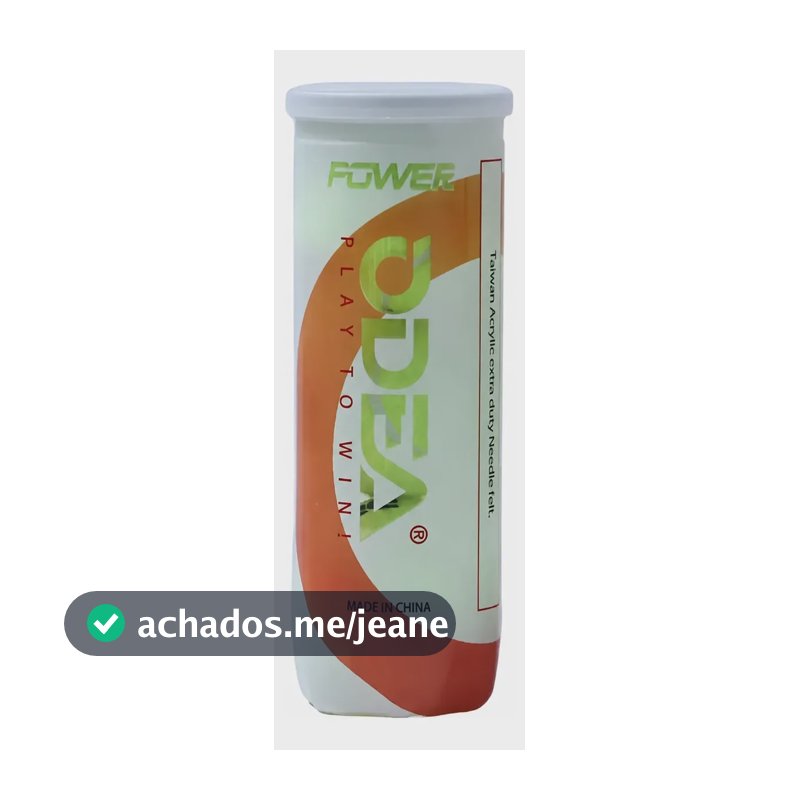 Tubo De Bolas De Tenis Odea Power De 3 Bolas Amarelo