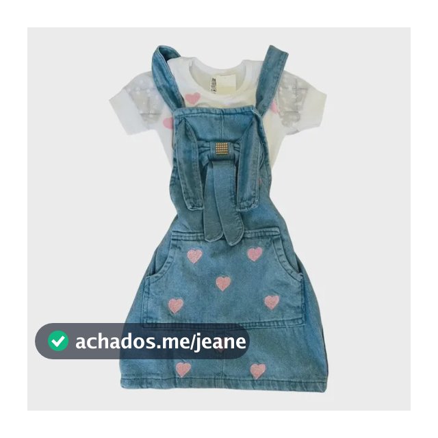 Jardineira Infantil Menina Blogueirinha