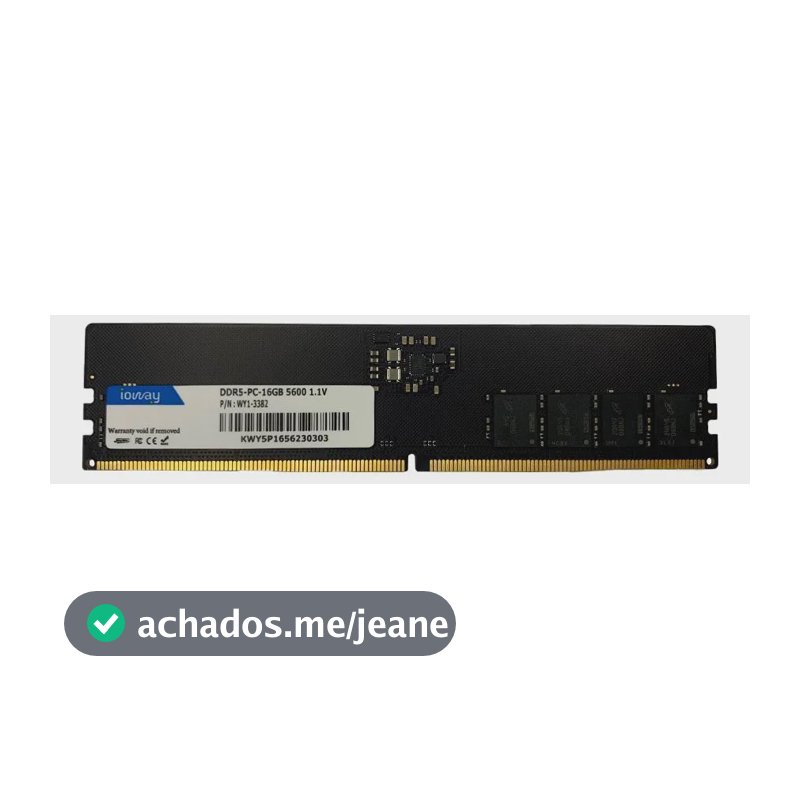Memória Ram 16gb Ddr5 5600mhz Udimm Ioway