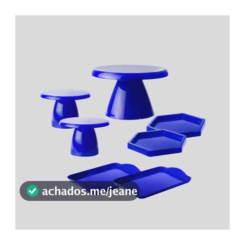 Kit 1 Boleira Slim , 2 Mini Cake, 2 Band 20x13, 2 Sextavada Azul