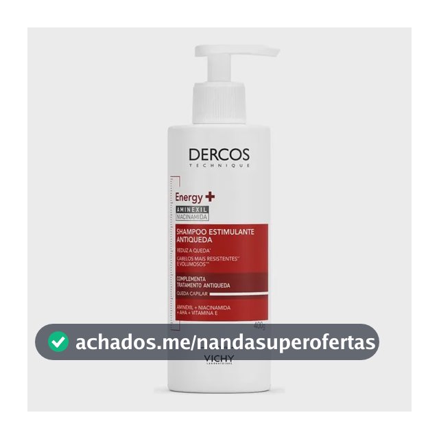 Shampoo Antiqueda Estimulante com Aminexil, Dercos Energy+ Vichy, 400g