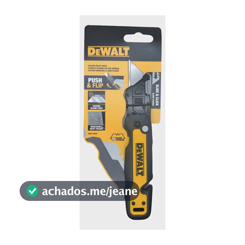 Estilete Dobrável Push&flip Dwht10992 Dewalt