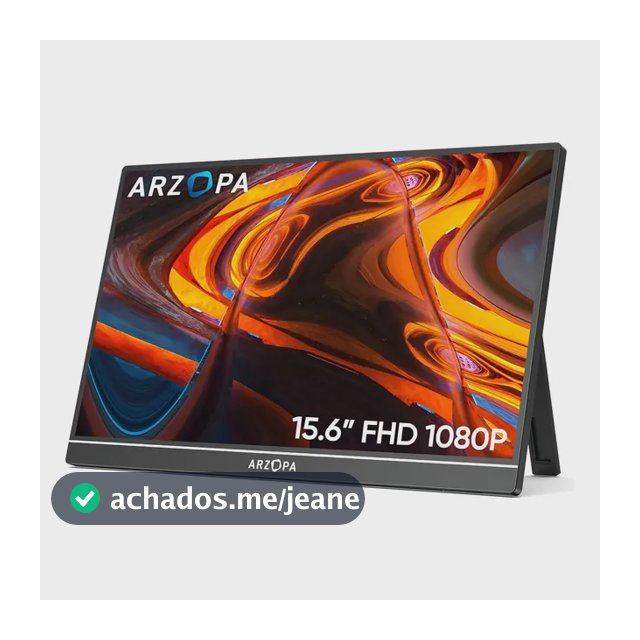 Monitor Portátil Arzopa A1 Gamut 15.6 Fhd 1080p 60hz Preto/Cinza