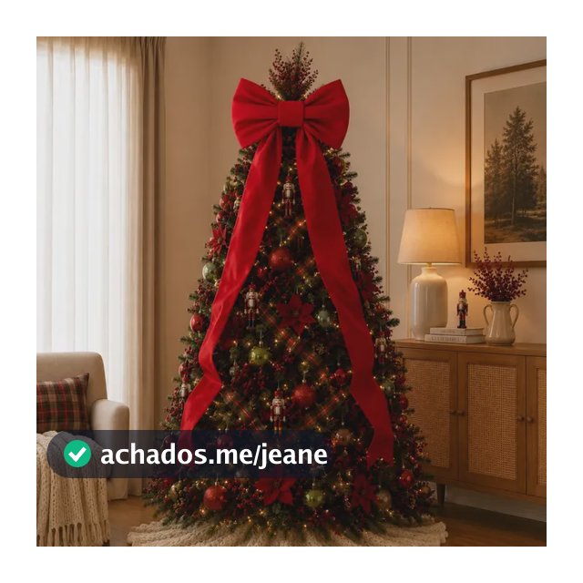 Laço Gigante 60cm Árvore Natal Enfeite Porta Decoração Cores