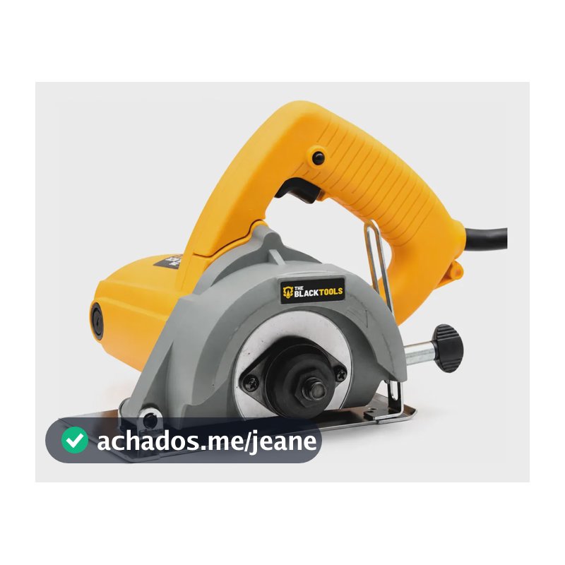 Serra Mármore Concreto Profissional 1200w 4.3/8 Pol BTS1200 The Black Tools Cor Amarelo