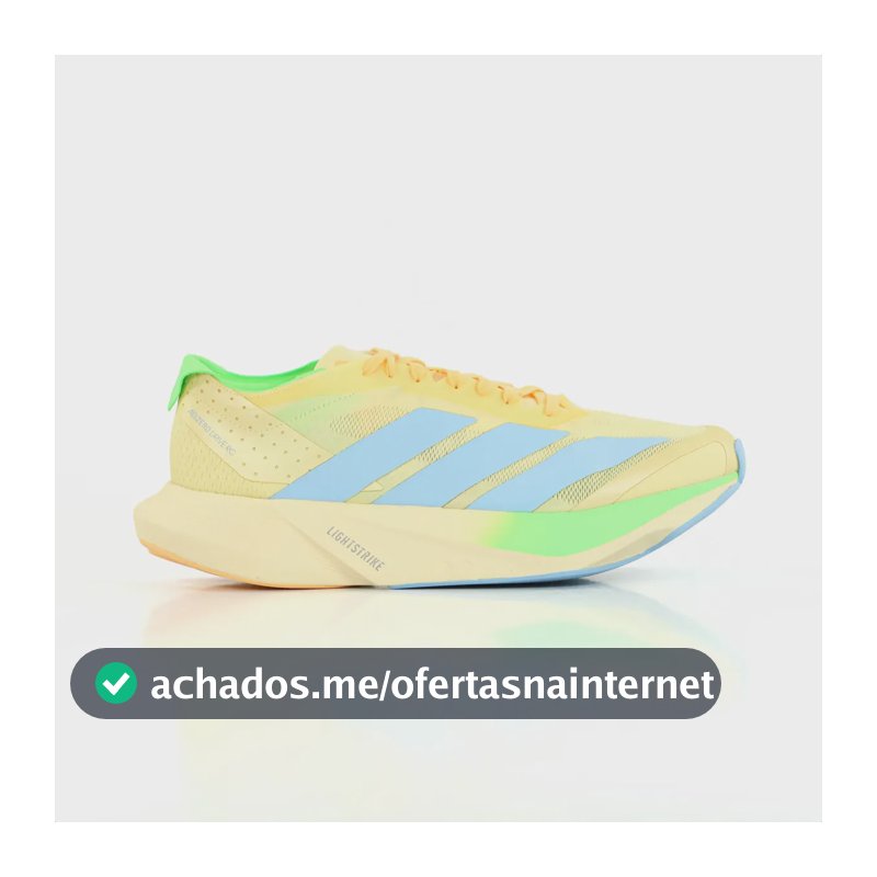 Tênis adidas Adizero Drive Rc Corrida 21 A 42 Km Lightstrike Amarelo 41 Br
