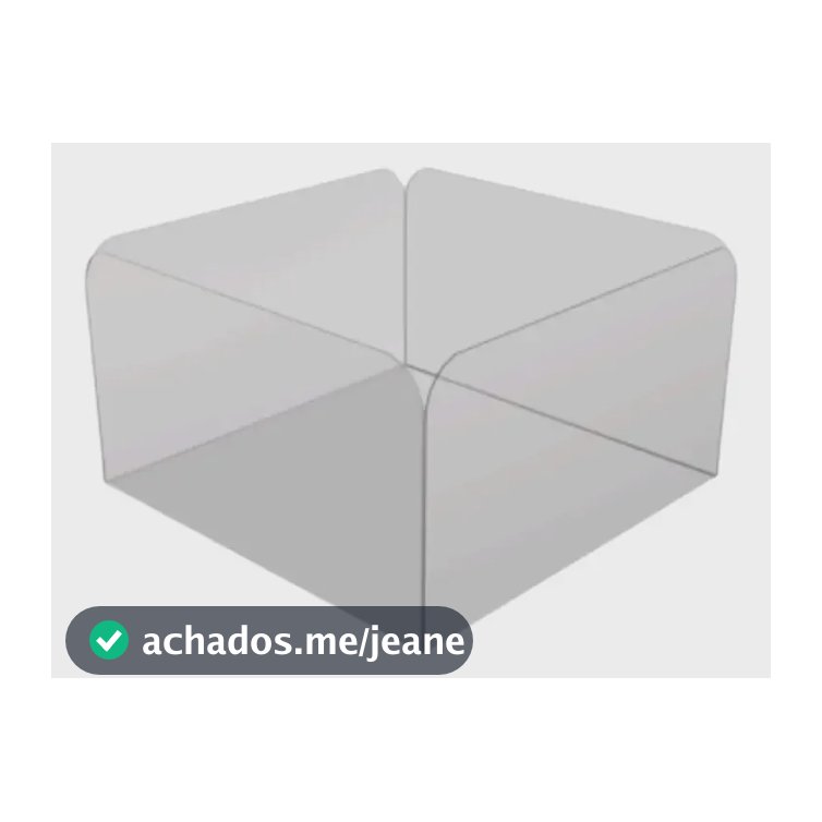 Forminhas Para Docinhos Pétala Transparente Acetato 1000 Und Cor Acetato quadrada - 3.3x3.3