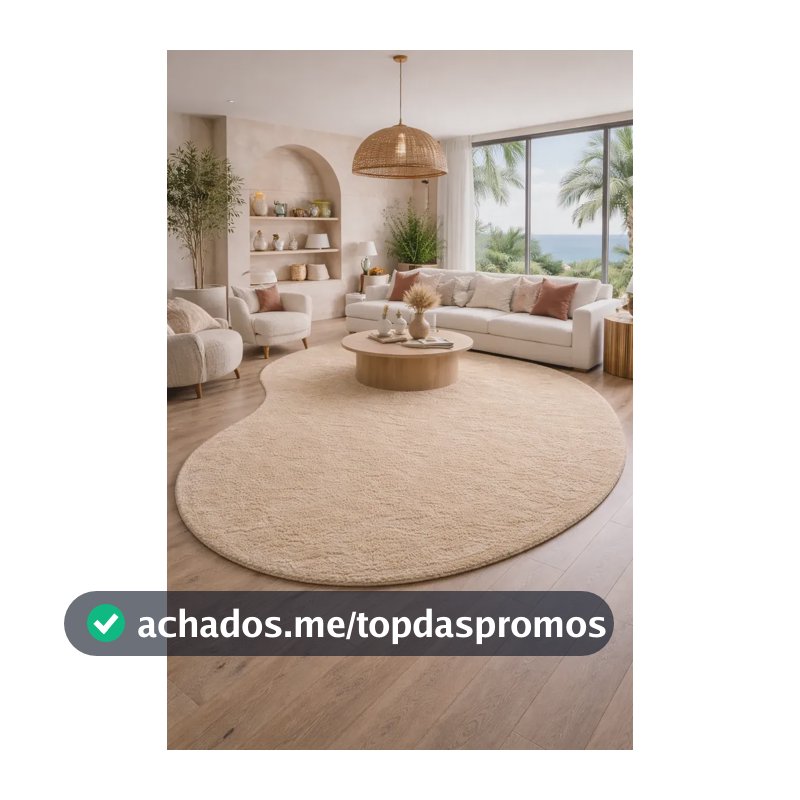 Tapete Orgânico Feijão 2,5x1,5 Pelo Platinum Bege Pérola 2.5 M 1.5 M Bege