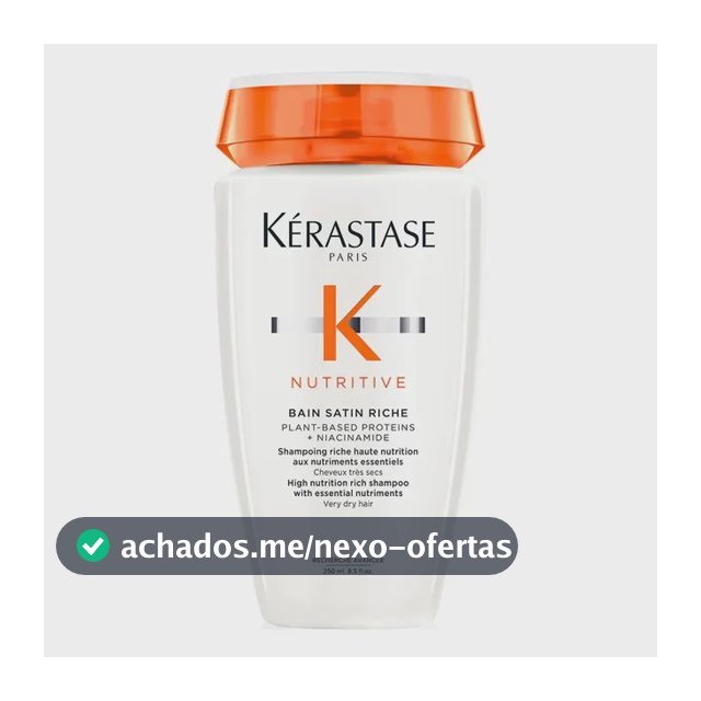 Shampoo Kérastase Nutritive Bain Satin Riche Cabelos Secos 250ml